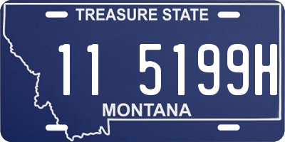 MT license plate 115199H