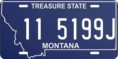 MT license plate 115199J