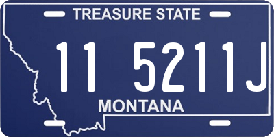 MT license plate 115211J