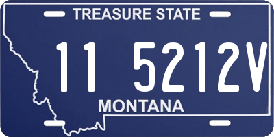 MT license plate 115212V