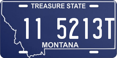 MT license plate 115213T
