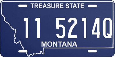 MT license plate 115214Q