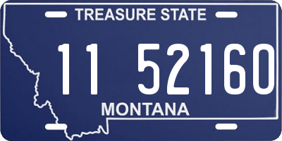 MT license plate 115216O