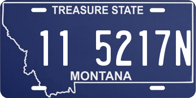 MT license plate 115217N