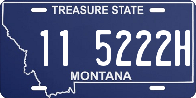 MT license plate 115222H