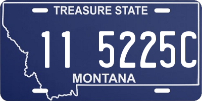 MT license plate 115225C
