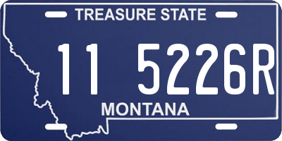 MT license plate 115226R