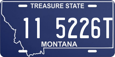 MT license plate 115226T