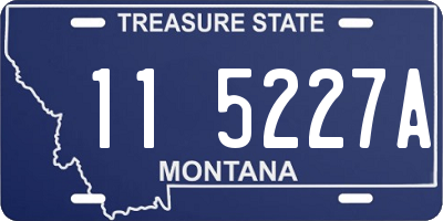 MT license plate 115227A