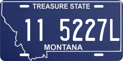 MT license plate 115227L