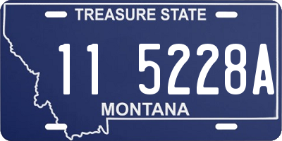 MT license plate 115228A