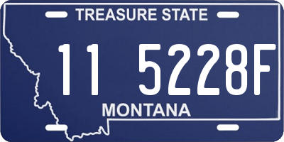 MT license plate 115228F