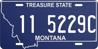 MT license plate 115229C