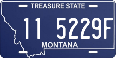 MT license plate 115229F