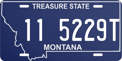 MT license plate 115229T