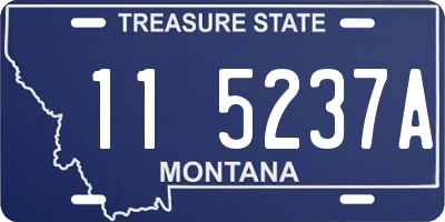 MT license plate 115237A