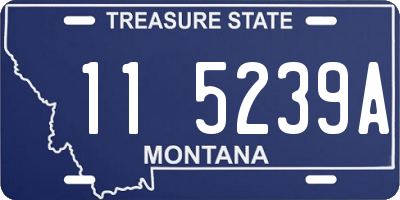 MT license plate 115239A
