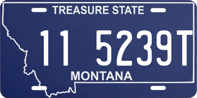 MT license plate 115239T