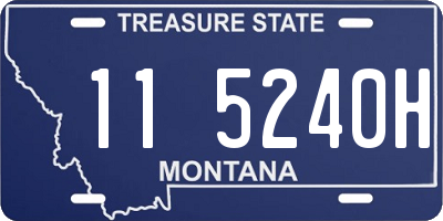 MT license plate 115240H