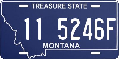 MT license plate 115246F