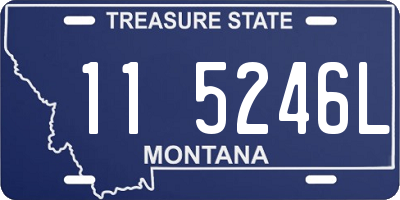 MT license plate 115246L