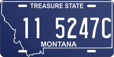 MT license plate 115247C