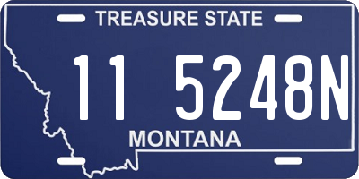 MT license plate 115248N