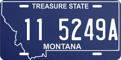 MT license plate 115249A