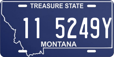 MT license plate 115249Y