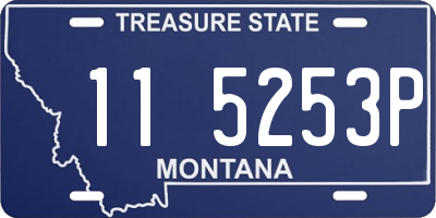 MT license plate 115253P