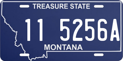 MT license plate 115256A