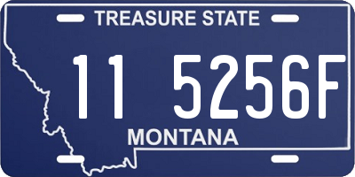 MT license plate 115256F