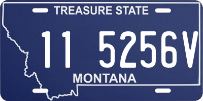 MT license plate 115256V