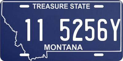 MT license plate 115256Y