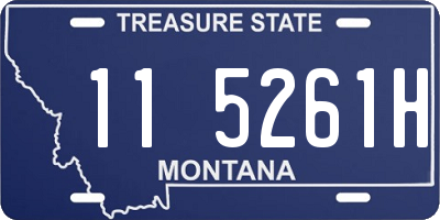 MT license plate 115261H