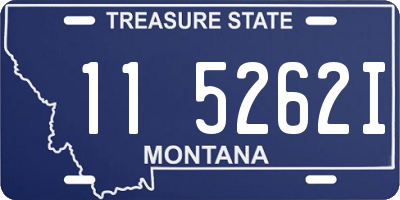 MT license plate 115262I