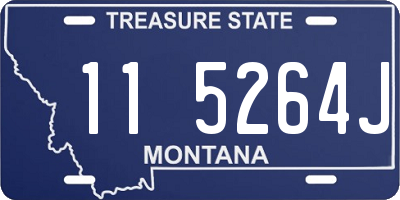 MT license plate 115264J