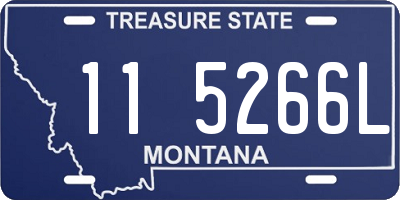 MT license plate 115266L
