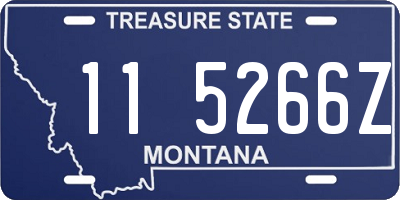 MT license plate 115266Z