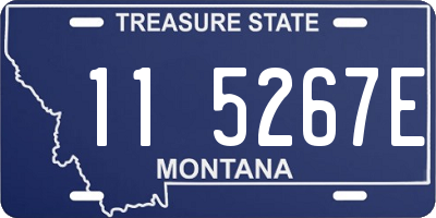 MT license plate 115267E