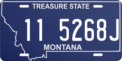 MT license plate 115268J
