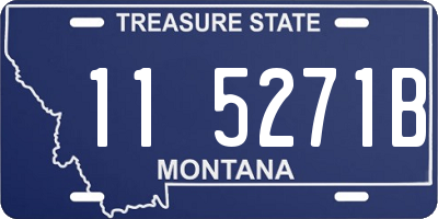 MT license plate 115271B