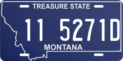 MT license plate 115271D