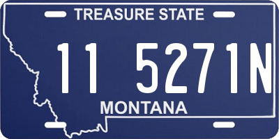 MT license plate 115271N