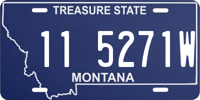 MT license plate 115271W