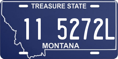 MT license plate 115272L