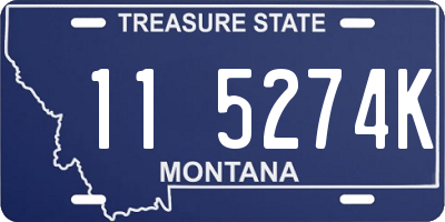 MT license plate 115274K