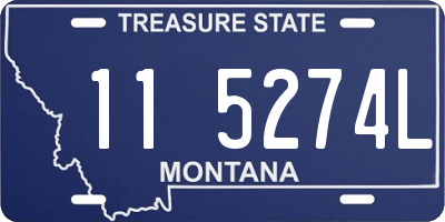 MT license plate 115274L