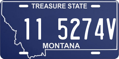 MT license plate 115274V