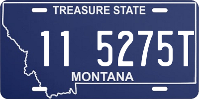 MT license plate 115275T